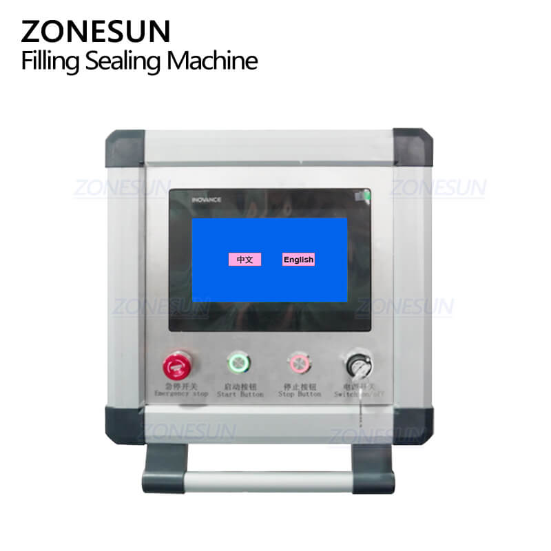 control panel of ZS-FS500K6 VFFS packaging machine for sugar