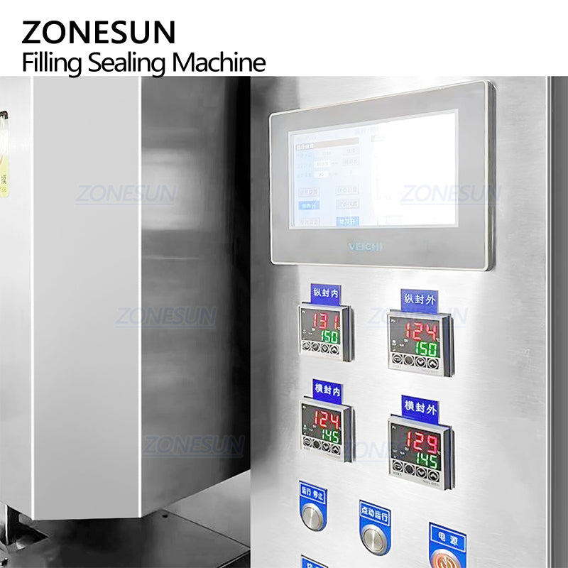 ZONESUN Μηχανή συσκευασίας φακελλίσκων υγρής πάστας ZS-LX120 υψηλής ταχύτητας VFFS για σάλτσα