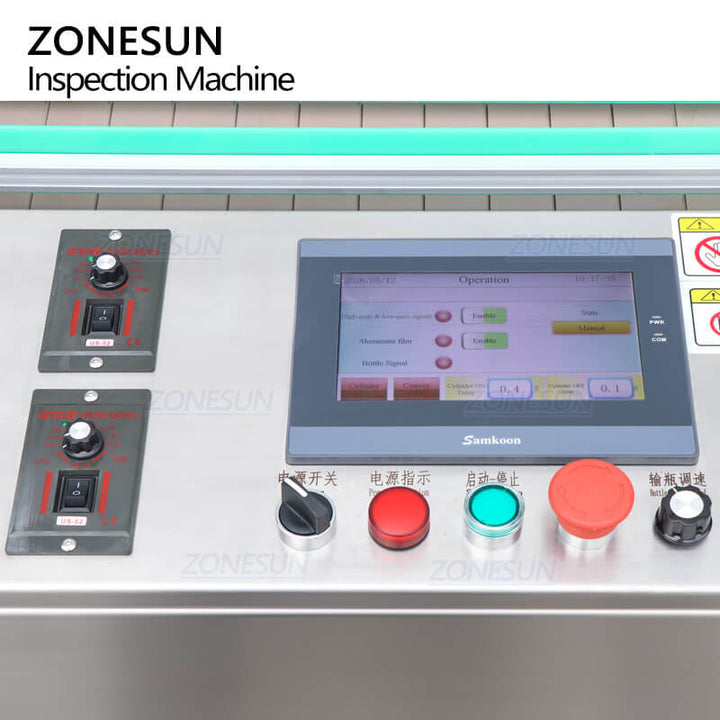 Bedienfeld des automatischen Inspektionssystems