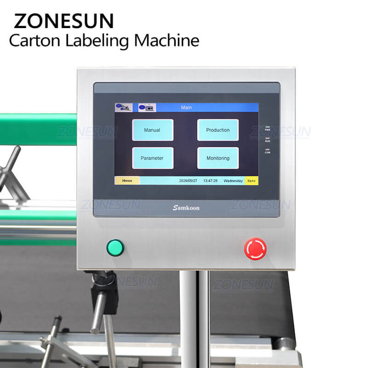 panneau de commande de la machine à étiqueter