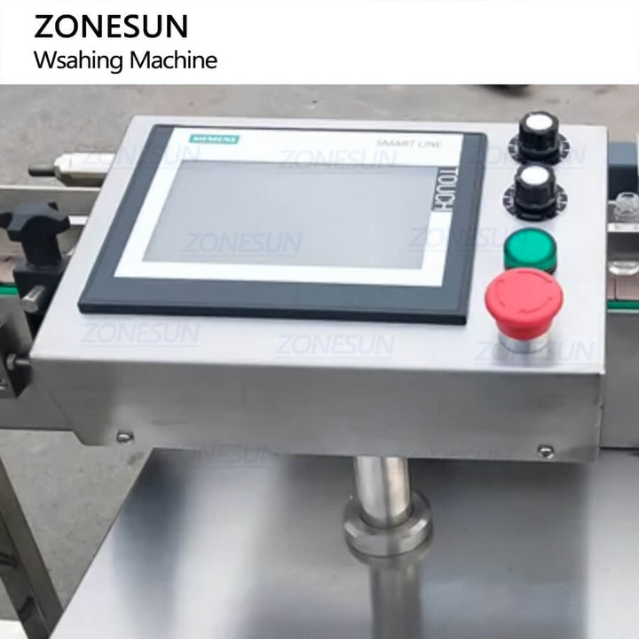 control panel of automatic bottle washing machine for glass & plastic bottles