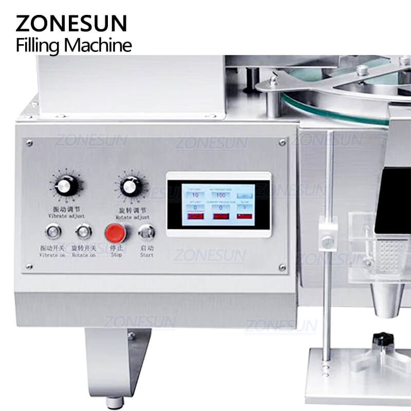 electronic control panel of desktop capsule counting machine