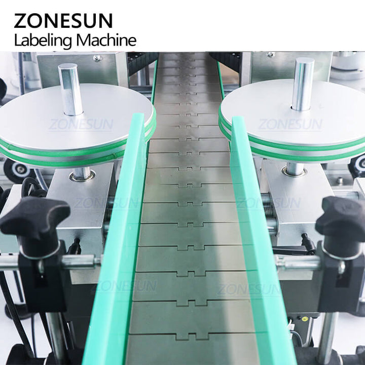 conveyor system of automatic labeling machine