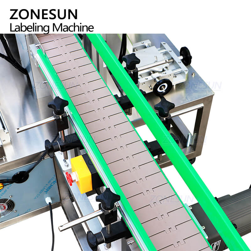 conveyor system of automatic labeling machine