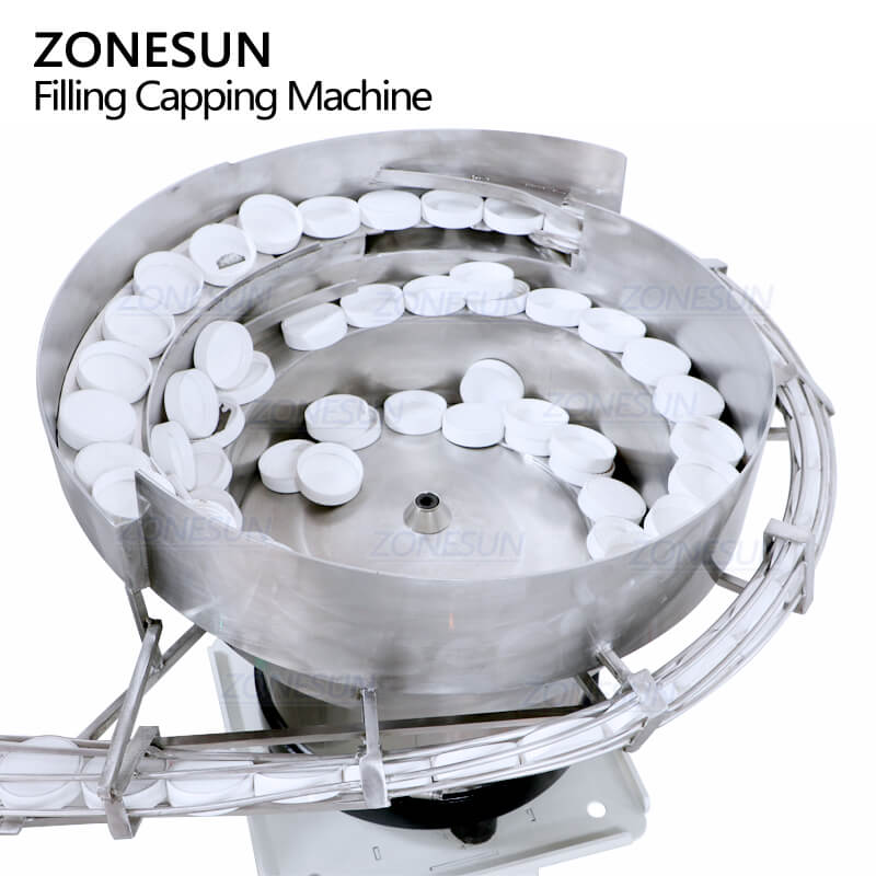 vibratory bowl sorter of monoblock cream filling capping machine