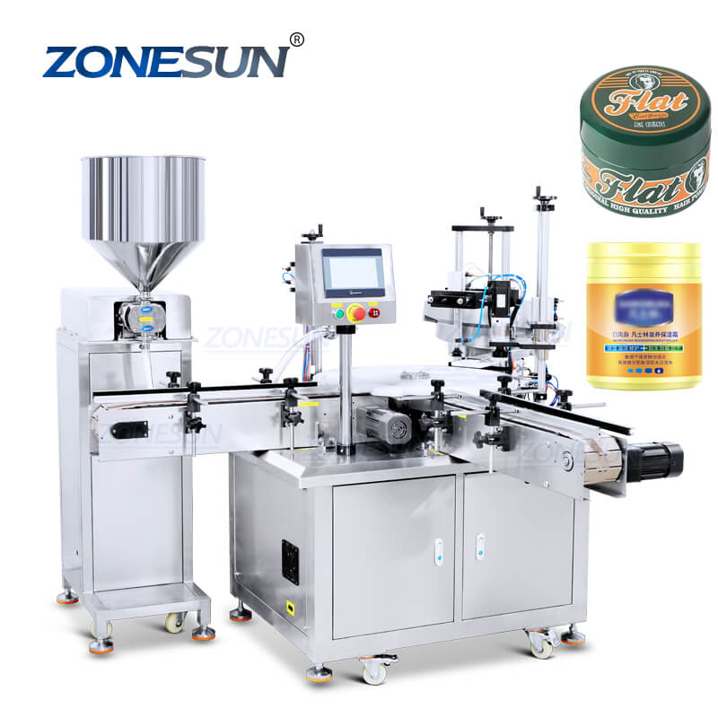 monoblock cream filling capping machine