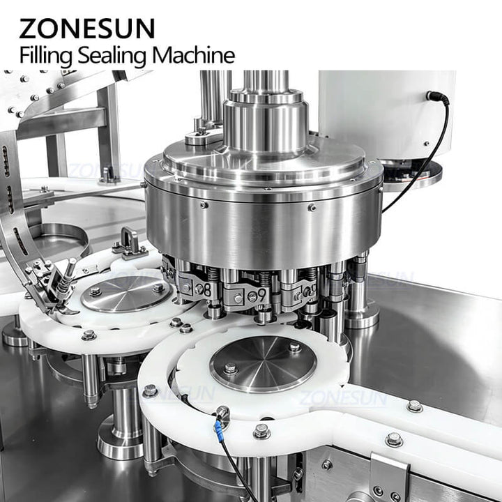 crimping system of vial filling and crimping machine