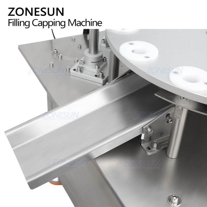 discharging plate of desktop vial filling machine