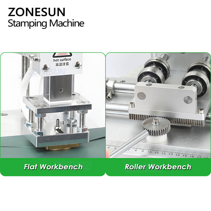 dual embossing workbench of dual use hot stamping machine