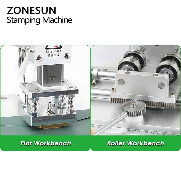 dual embossing workbench of dual use hot stamping machine