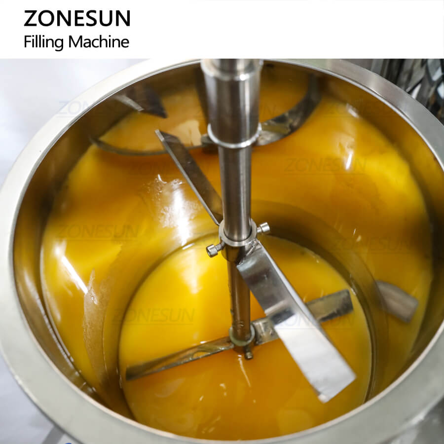 hopper of  ZS-LG4C dual-color swirl filling machine