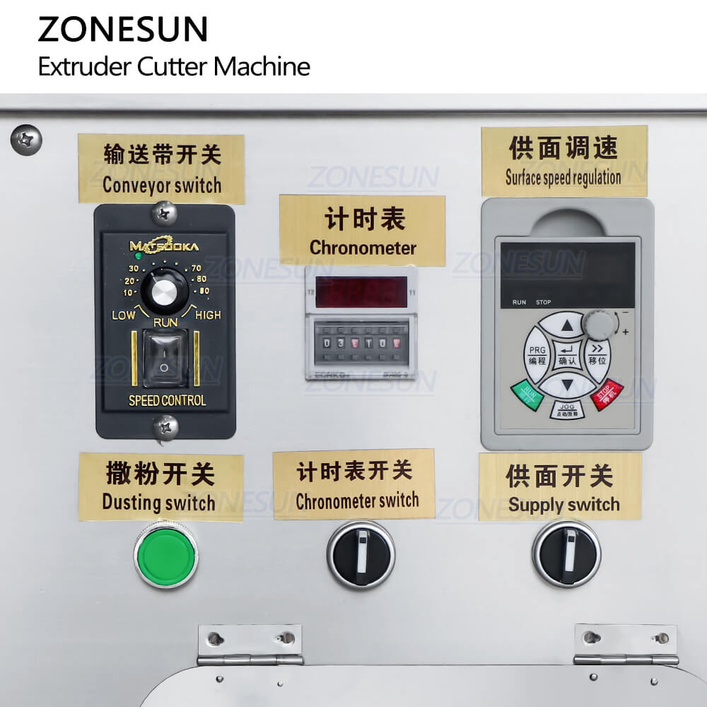 control panel of energy bar  making machine