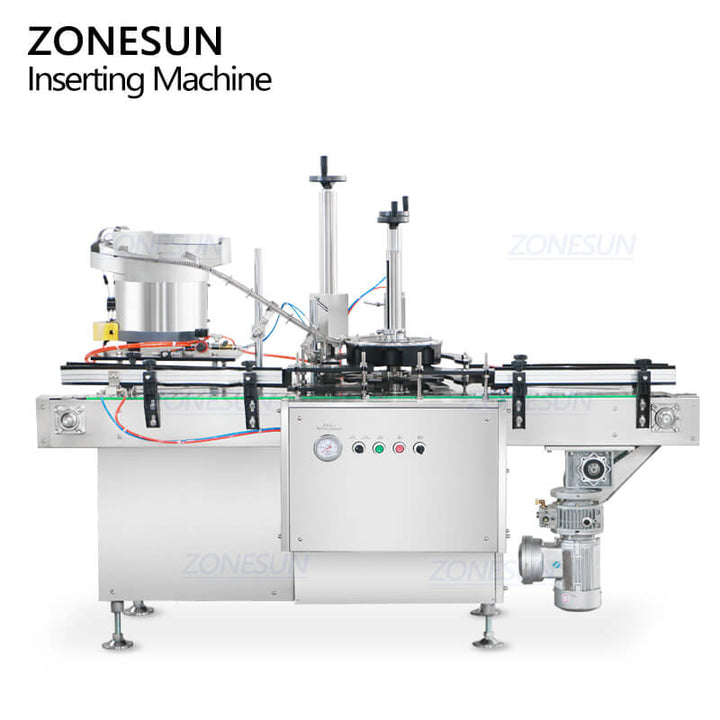 autoamtic aerosol spray head feeding and inserting machine