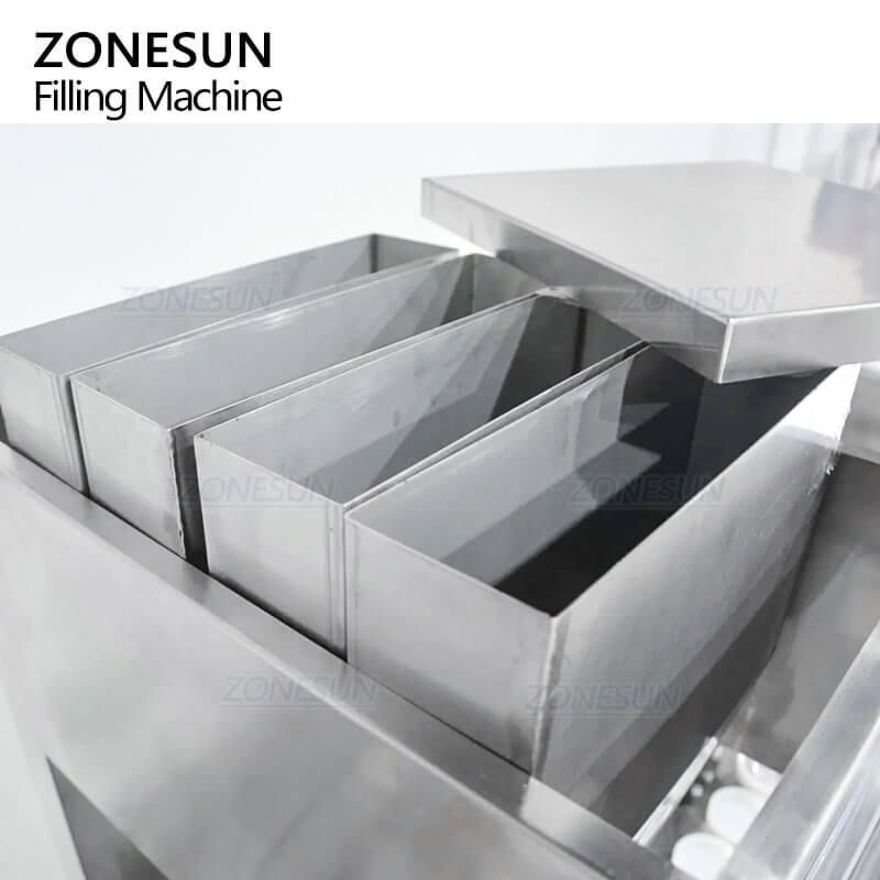 feeding hoppers of multi-color filling machine