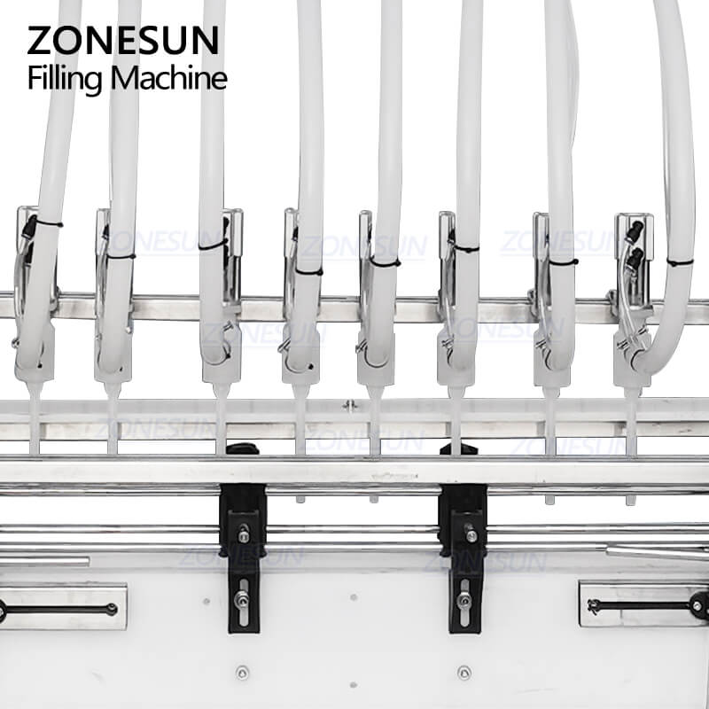 anti-dripping filling nozzles of ZS-CRC corrosive liquid filling machine