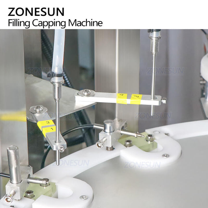 peristaltic pump filling system of compact automatic nail polish filling & capping machine