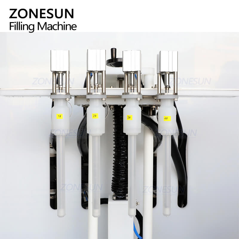 filling nozzles of magnetic gear pump filling machine