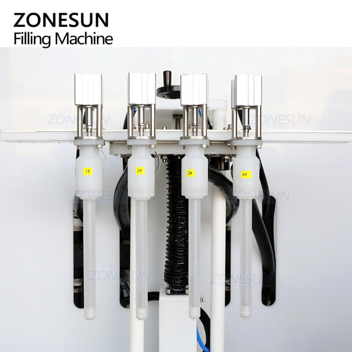 filling nozzles of magnetic gear pump filling machine