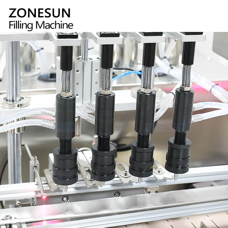 filling nozzles of ZS-VTZL4A automatic vacuum liquid filling machine