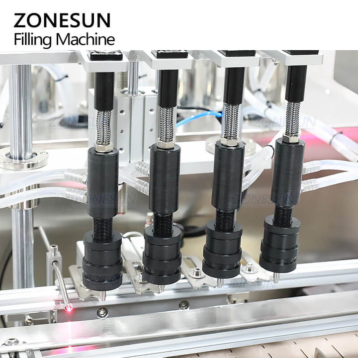 filling nozzles of ZS-VTZL4A automatic vacuum liquid filling machine