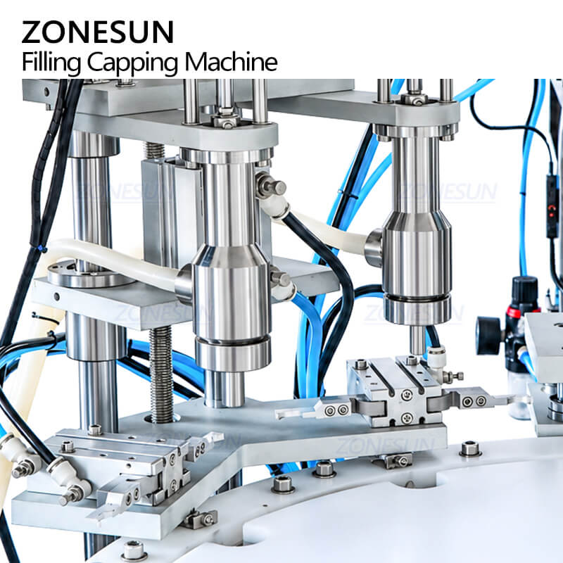 filling system of automatic filling machine for essential oil