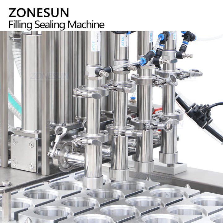 filling system of cup sealing machine