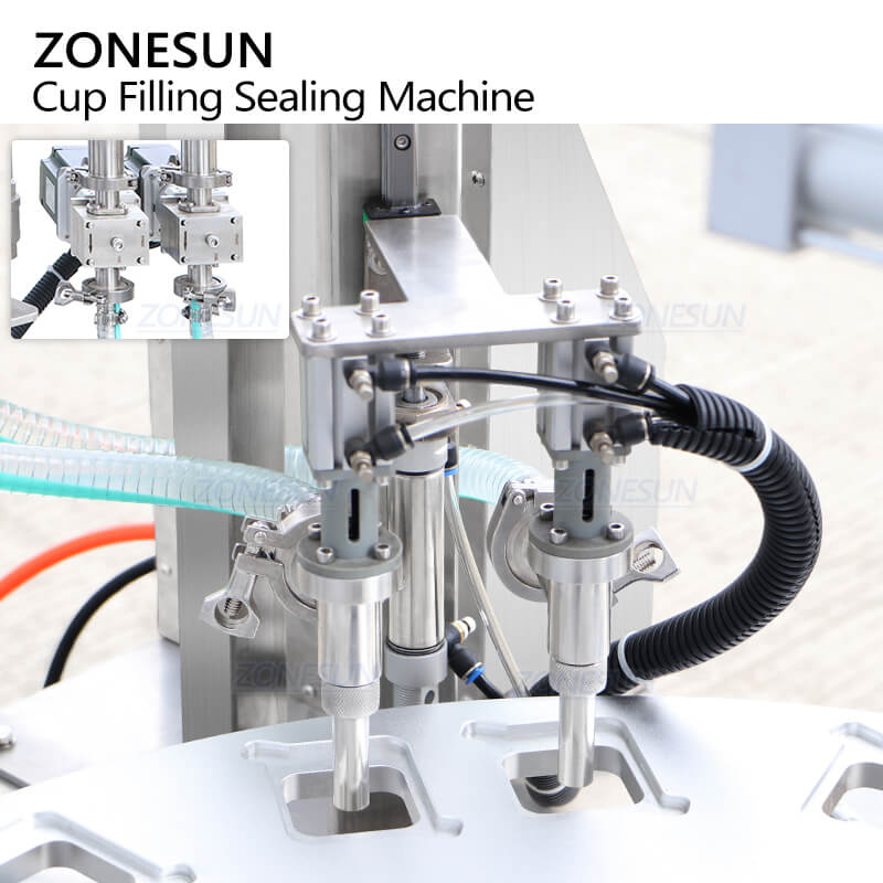 Servo Gear Pump Filling System of liquid cup filling and sealing machine