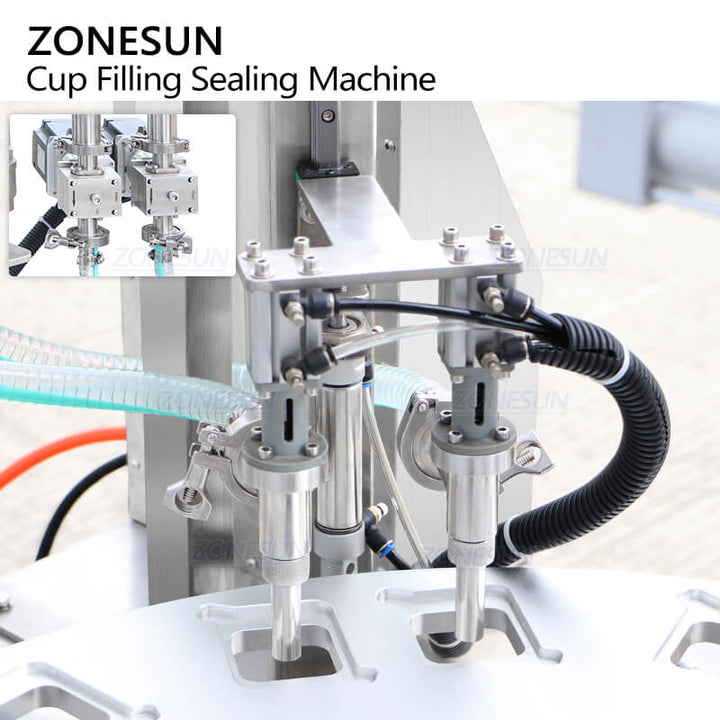 Servo Gear Pump Filling System of liquid cup filling and sealing machine