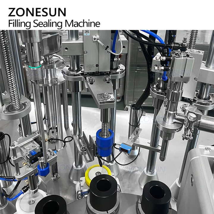 Sistema de llenado con bomba de pistón de máquina llenadora de tubos automática