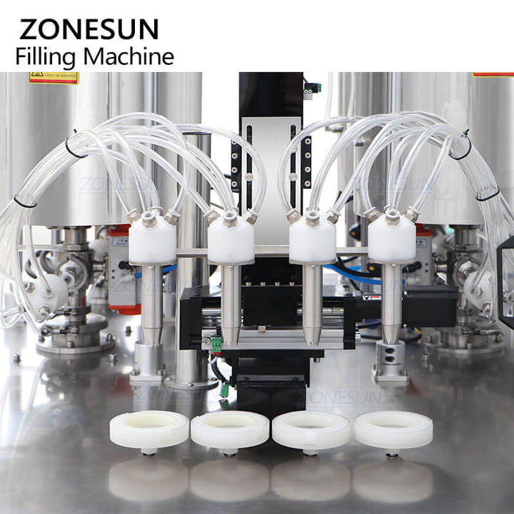 filling heads of swirl cream filling machine