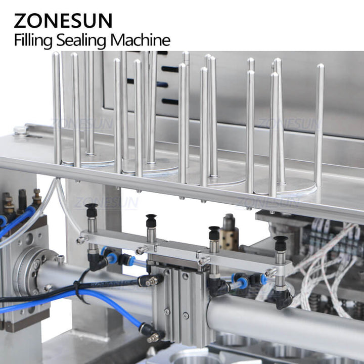 lids feeding system of automatic cup filling sealing machine