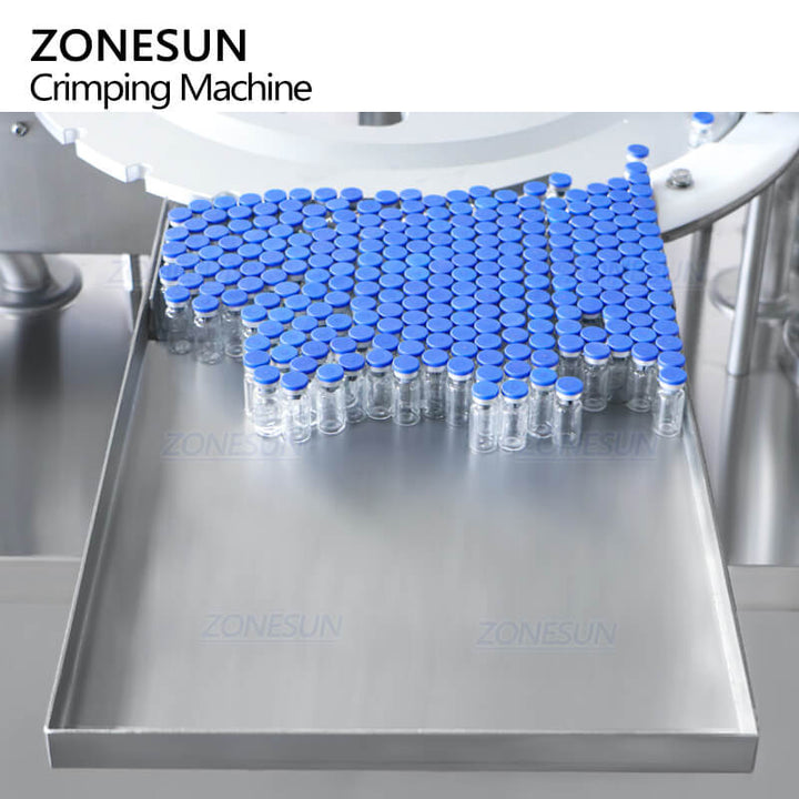 collection tray of Vial Crimping Machine with Cap Feeder