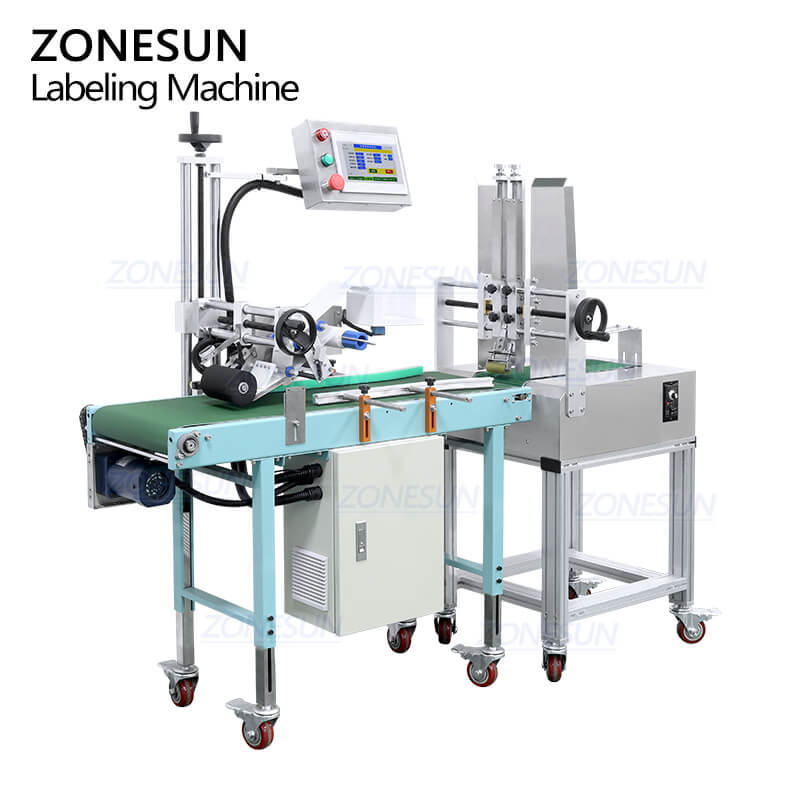 Automatic Unfolded Carton Flat Cardboard Feeding and Labeling Machine ...