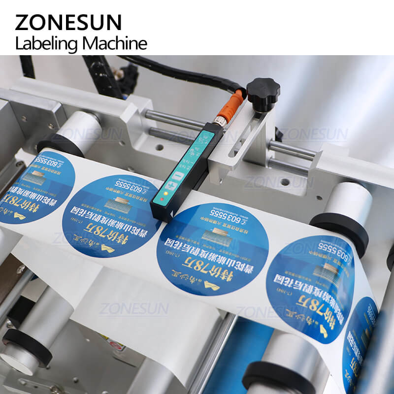 PET Plastic Square Bottle Caps Top Side Flat Surface Labeling Machine ...