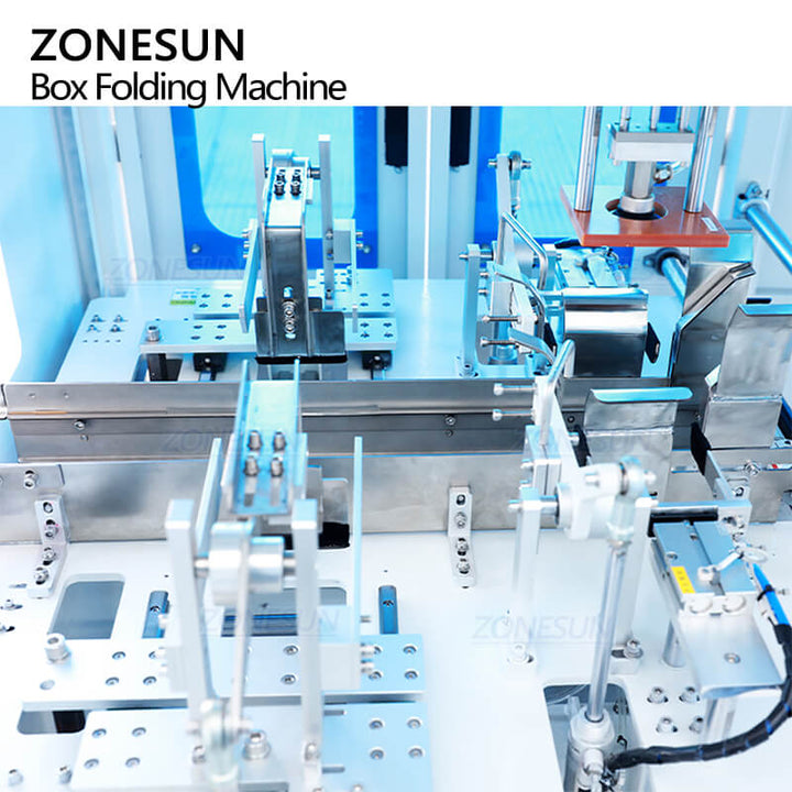 folding structure of automatic carton packaging machine