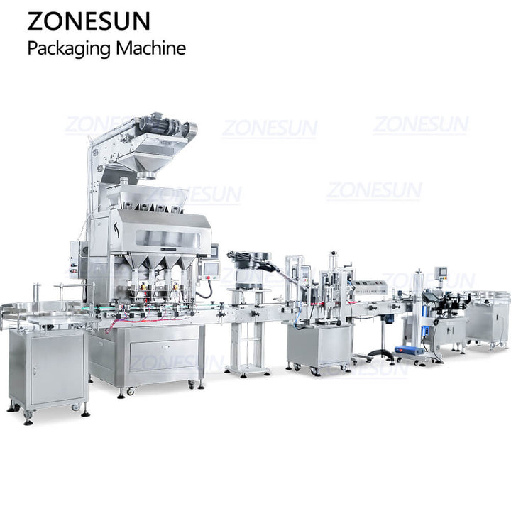 automatic granule bottle filling line