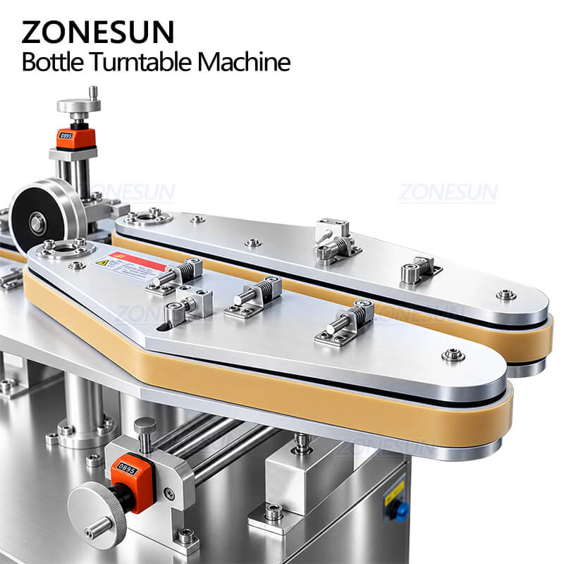guiding belt of bottle unscrambling structure