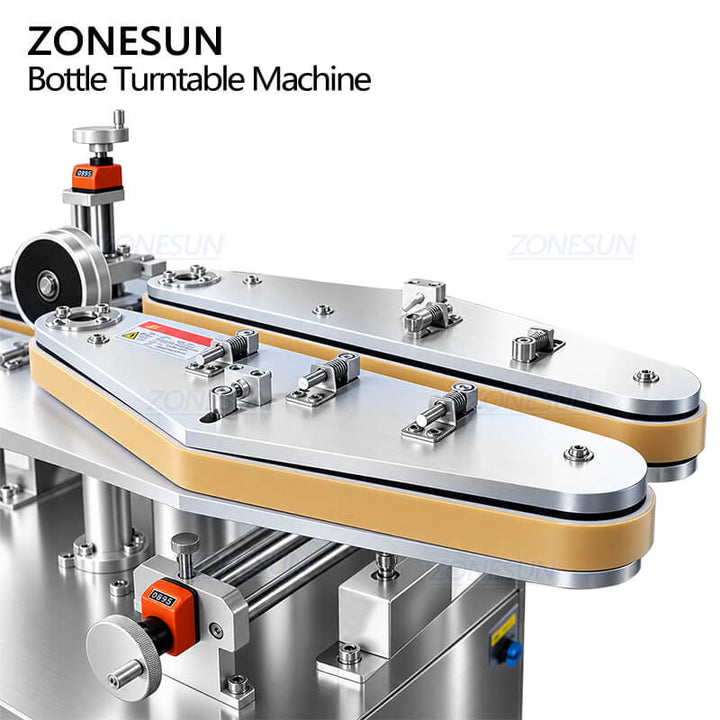 guiding belt of bottle unscrambling structure