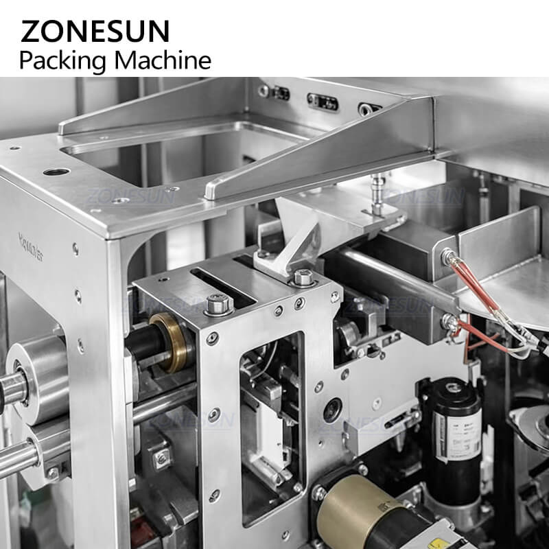 heat sealing structure of automatic horizontal premade pouch packing machine 