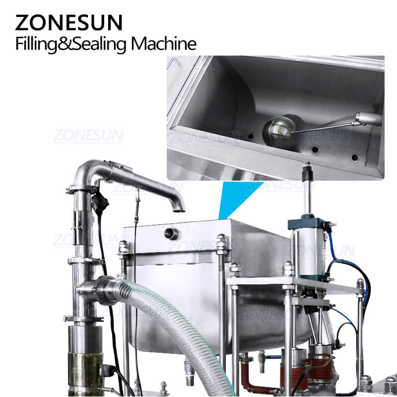 heating hopper of paste filling sealing machine