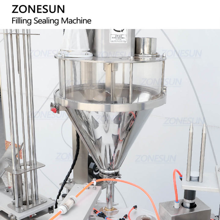 hopper of ZS-GF900C K-Cup powder filling sealing machine
