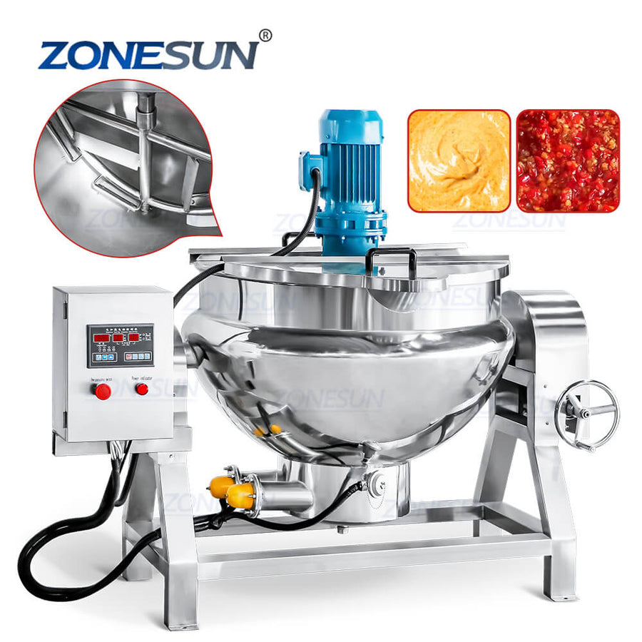 industrial cooking pot for chili sauce