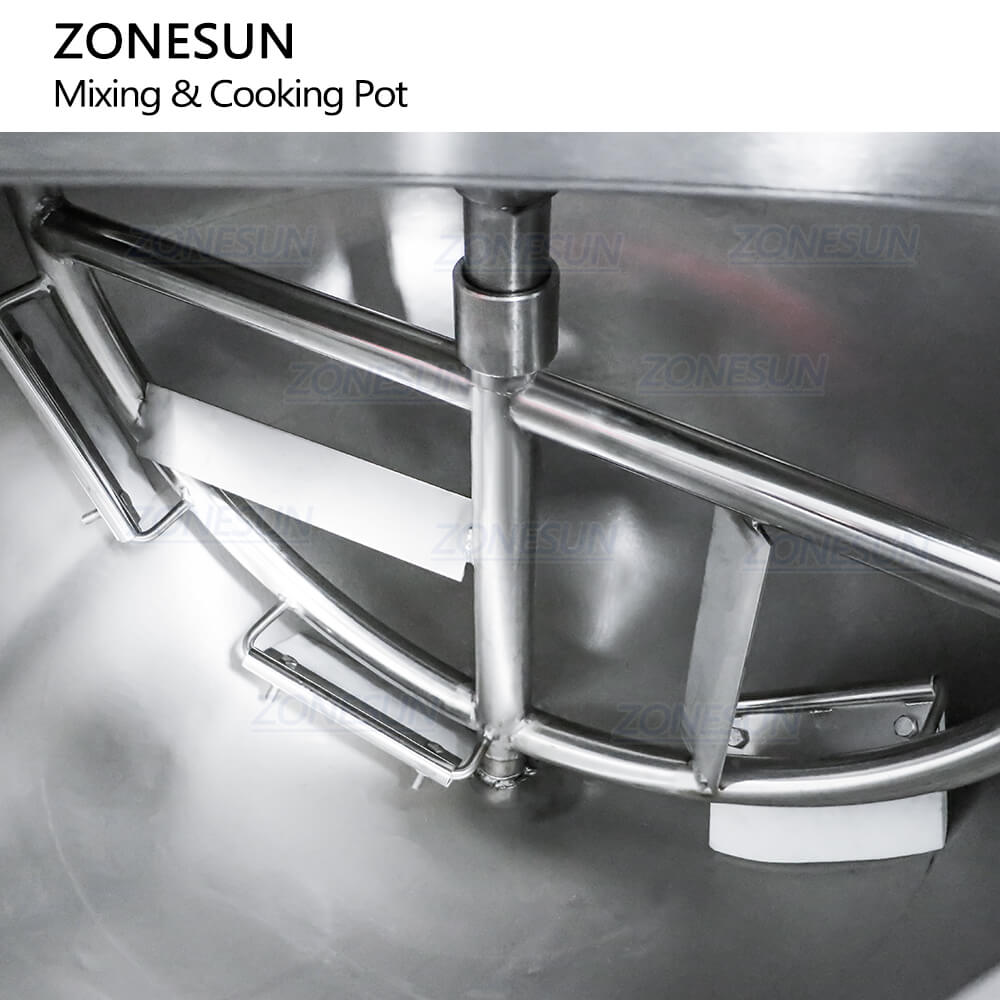 mixer mix pot Industrial Gummy Candy Chili Hot Sauce Chocolate Jam Cooking Pot Production Vessel Heating Mixing Machine
