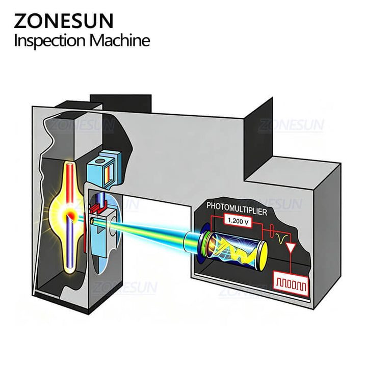 intelligent frequency control system of automatic liquid level inspection machine