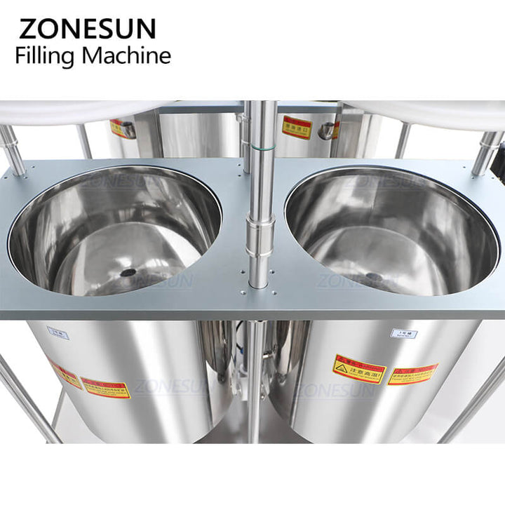 jacket hopper of swirl cream filling machine