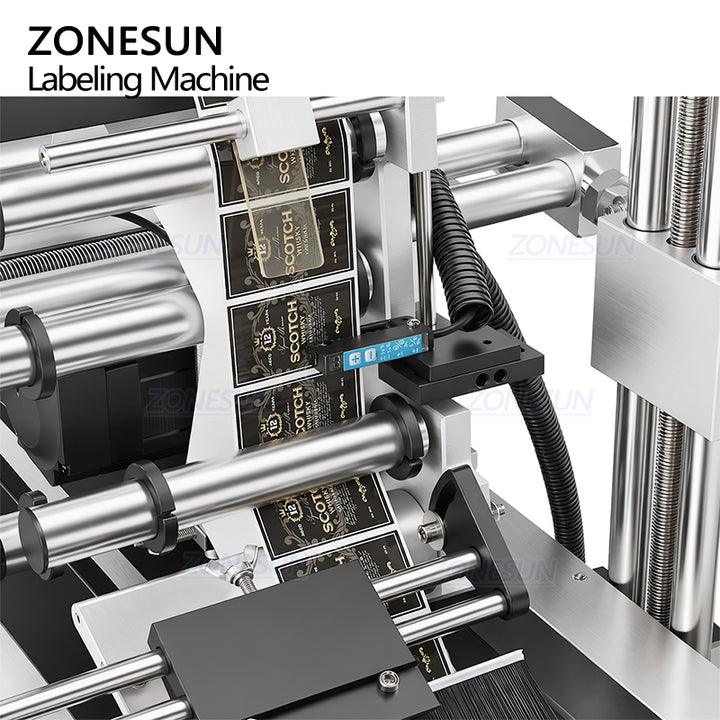 ZONESUN ZS-TB150PBF Automatic Plastic Bag Pouch Paging Flat Surface Labeling Machine
