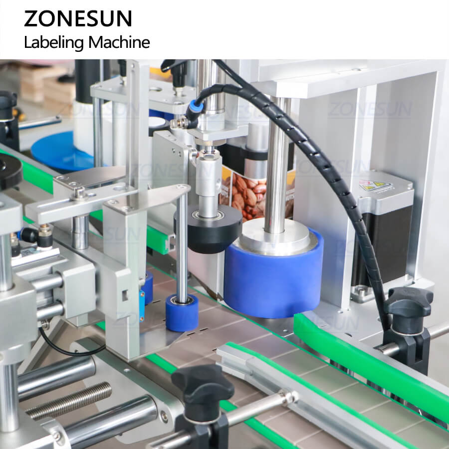 Round Can Labeling Machine | ZS-TB822Y Front&Bottom Side Labeler