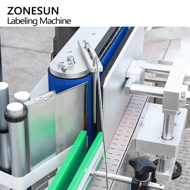 labeling structure of automatic round bottle labeling machine