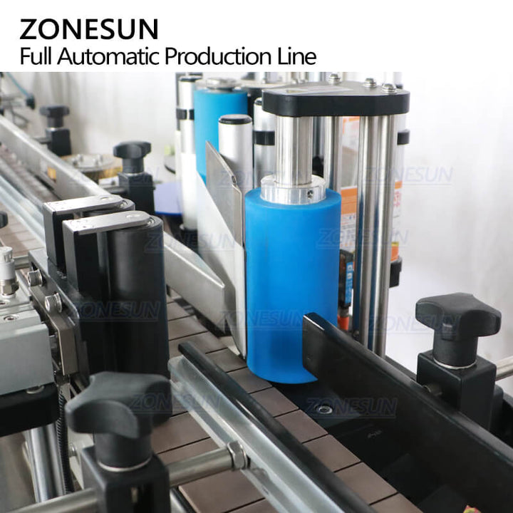 labeling structure of ZS-FAL180F2 automatic paste filling production line