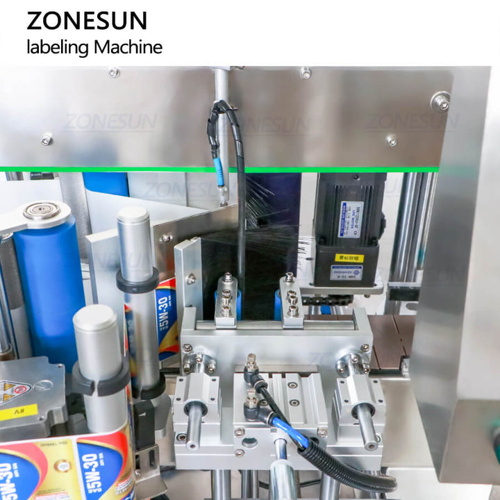 labeling structure of ZS-TB300L automatic bottle labeling machine